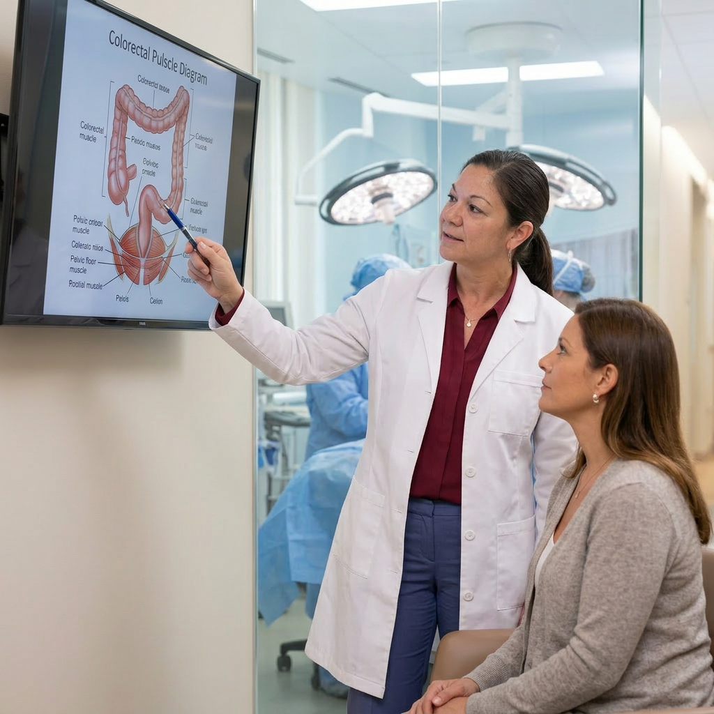 A consultation focused on colorectal conditions